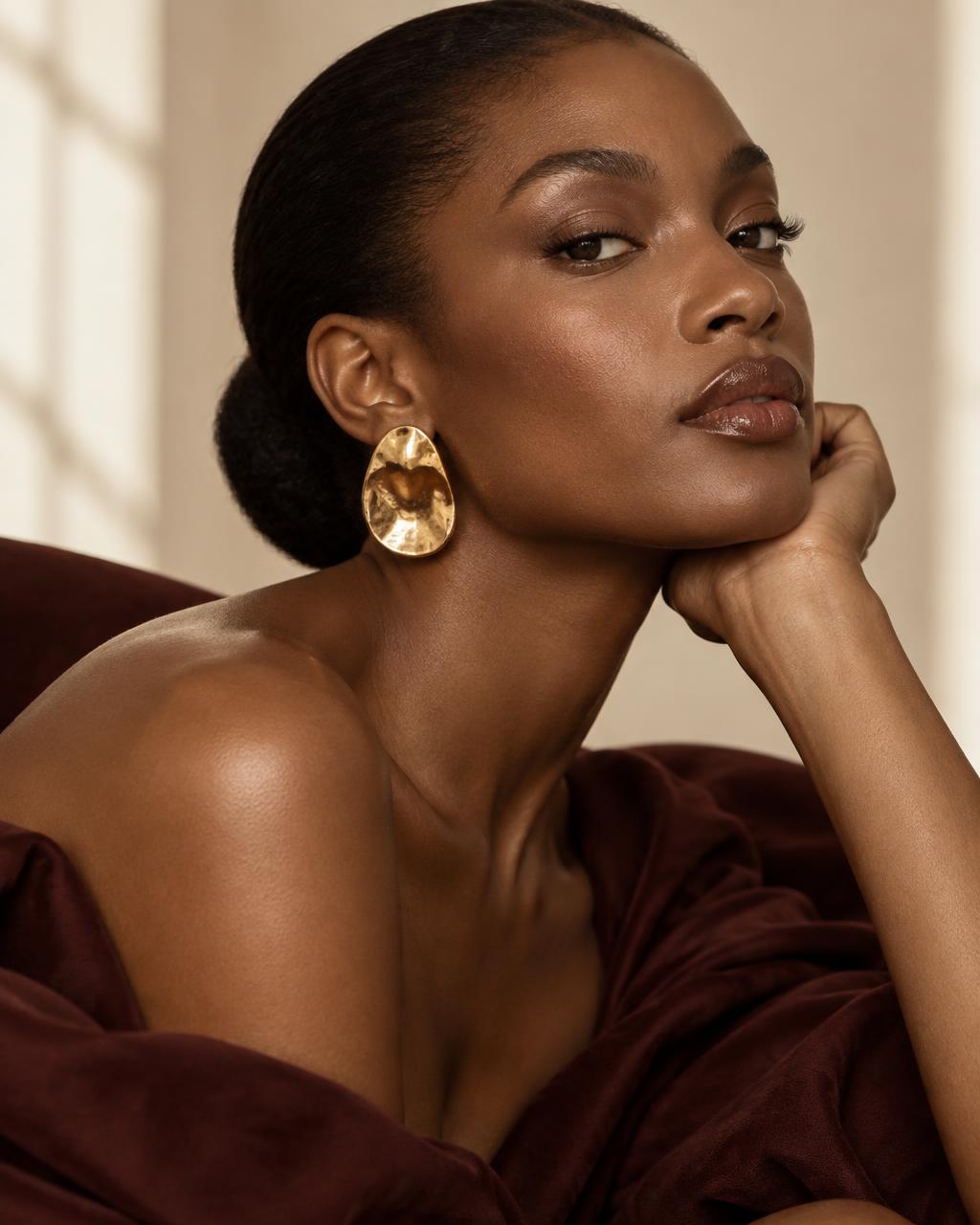 Boucles d’oreilles dorées WURUS